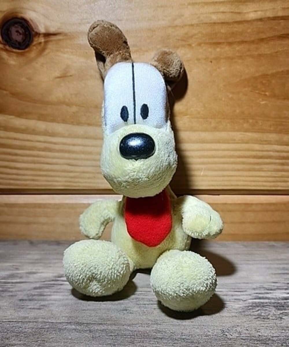 Garfield Odie Plush Stuffed Animal 7” Vintage Cartoon Tv Show Dog Rare Yellow
